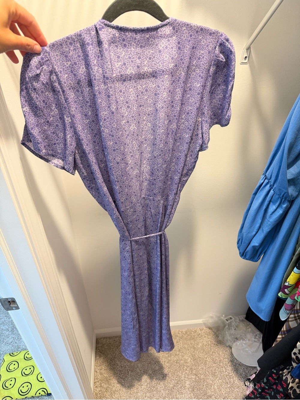 Realisation Par Purple Floral Wrap Dress - The Teale - Size M - Picture 7 of 7